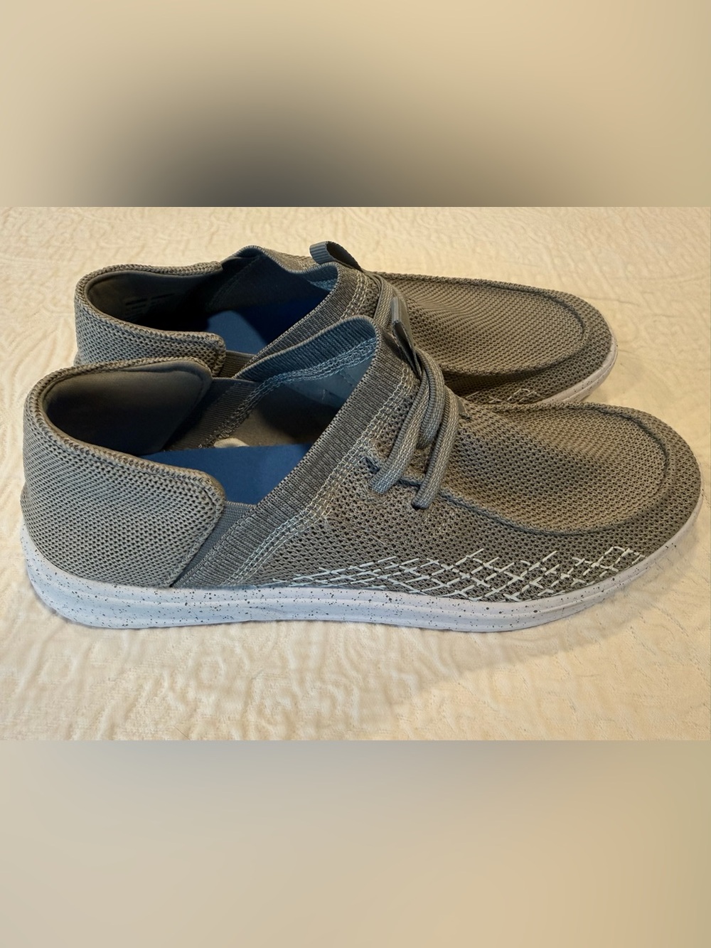 George gray slip on loafer shoes stretch mens 11